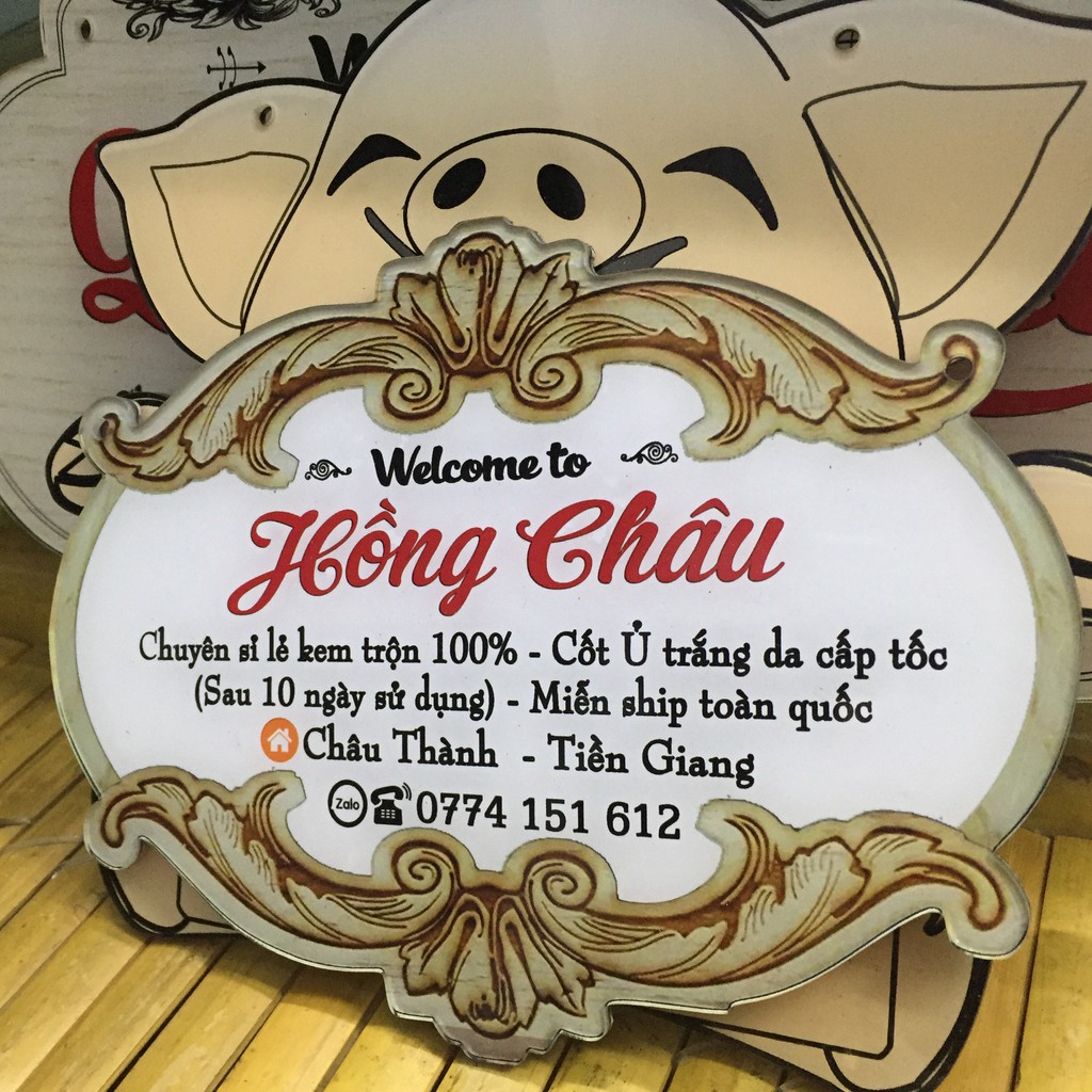 Biển hiệu treo shop hoặc cửa hàng - Bảng mica Decor trang trí - Thiết kế theo yêu cầu