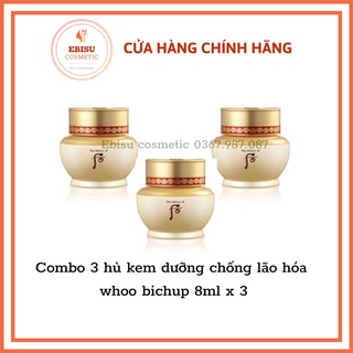 Combo 3 hủ kem dưỡng chống lão hóa whoo bichup 8ml