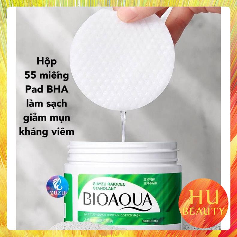 Bông Tẩy Tế Bào Chết Hoá Học Và Dưỡng Ẩm Da  giảm mụn làm sạch da tối đa HUBEAUTY