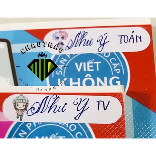 [Mio]100 Sticker - Miếng Tem Dán có Tên Bé (in theo yêu cầu)