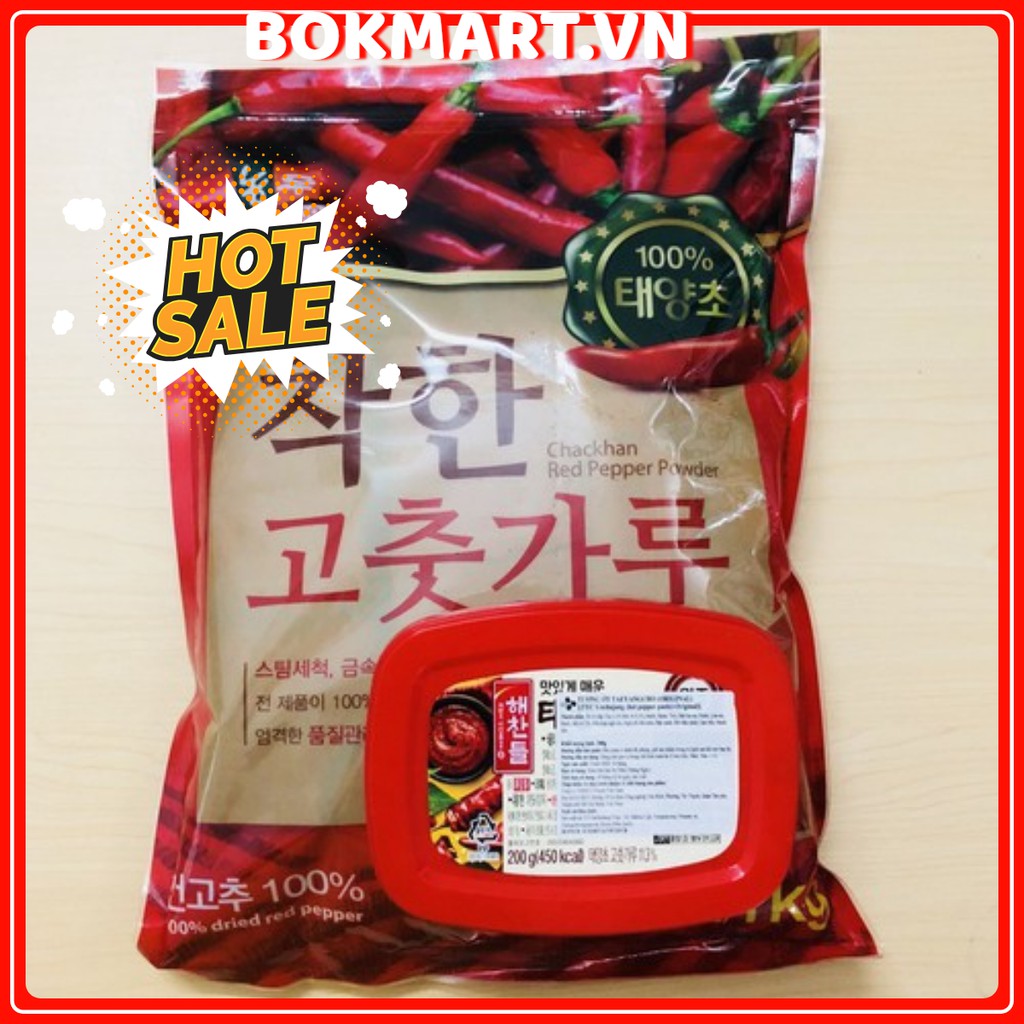 ( COMBO) ỚT BỘT HÀN QUỐC LOẠI VẨY 500GR + 1 HỘP TƯƠNG ỚT HÀN QUỐC GOCHUJANG 200GR | BigBuy360 - bigbuy360.vn