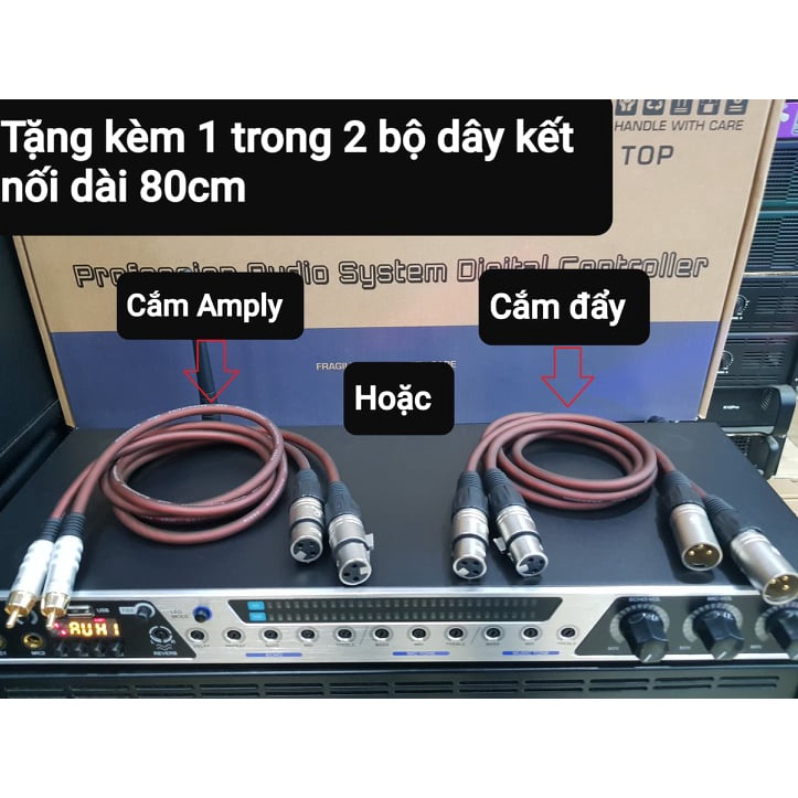 Vang cơ Gutin K-2: Có REVERB, Chống hú, âm thanh khỏe, sáng. Chức năng Bluetooth, USB. Tặng kèm bộ dây kết nối canon