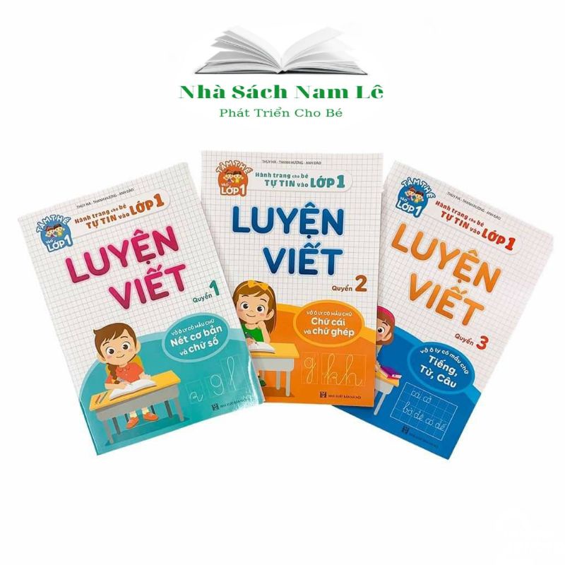 Sách - Bộ 3 Quyển Luyện Viết - Hành Trang Cho Bé Tự Tin Vào Lớp 1