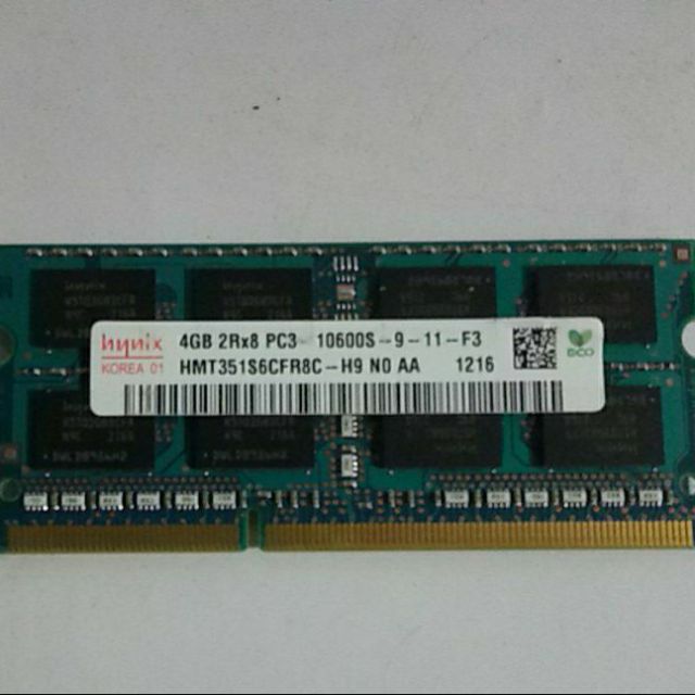 Ram laptop 4g pc3 buss 10600s/1333 ( ram cũ 4g 1333 tháo máy)