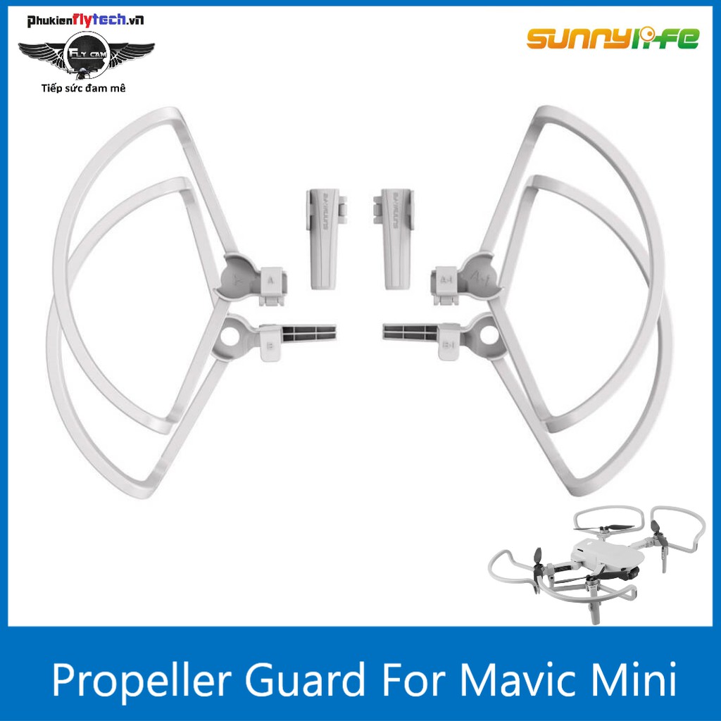 Bộ chân đôn và bảo vệ cánh Mavic Mini - SunnyLife - Chính hãng - Chấp liệu nhựa cứng sần cao cấp - bảo vệ máy tuyệt đối