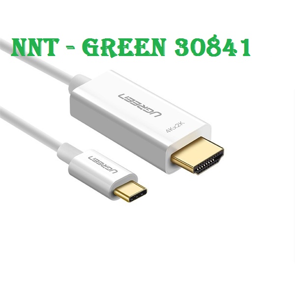 Cáp chuyển đổi USB Type-C to HDMI hỗ trợ 4K 60HZ, 3D dài 1,5m chính hãng Ugreen 30841 cao cấp