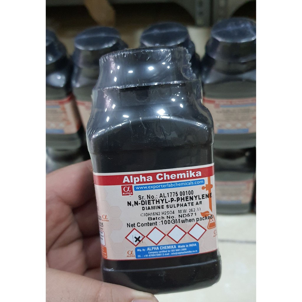 Hóa chất N,N-DIETHYL-P-PHENYLENE DIAMINE SULPHATE thí nghiệm CAS 6283-63-2
