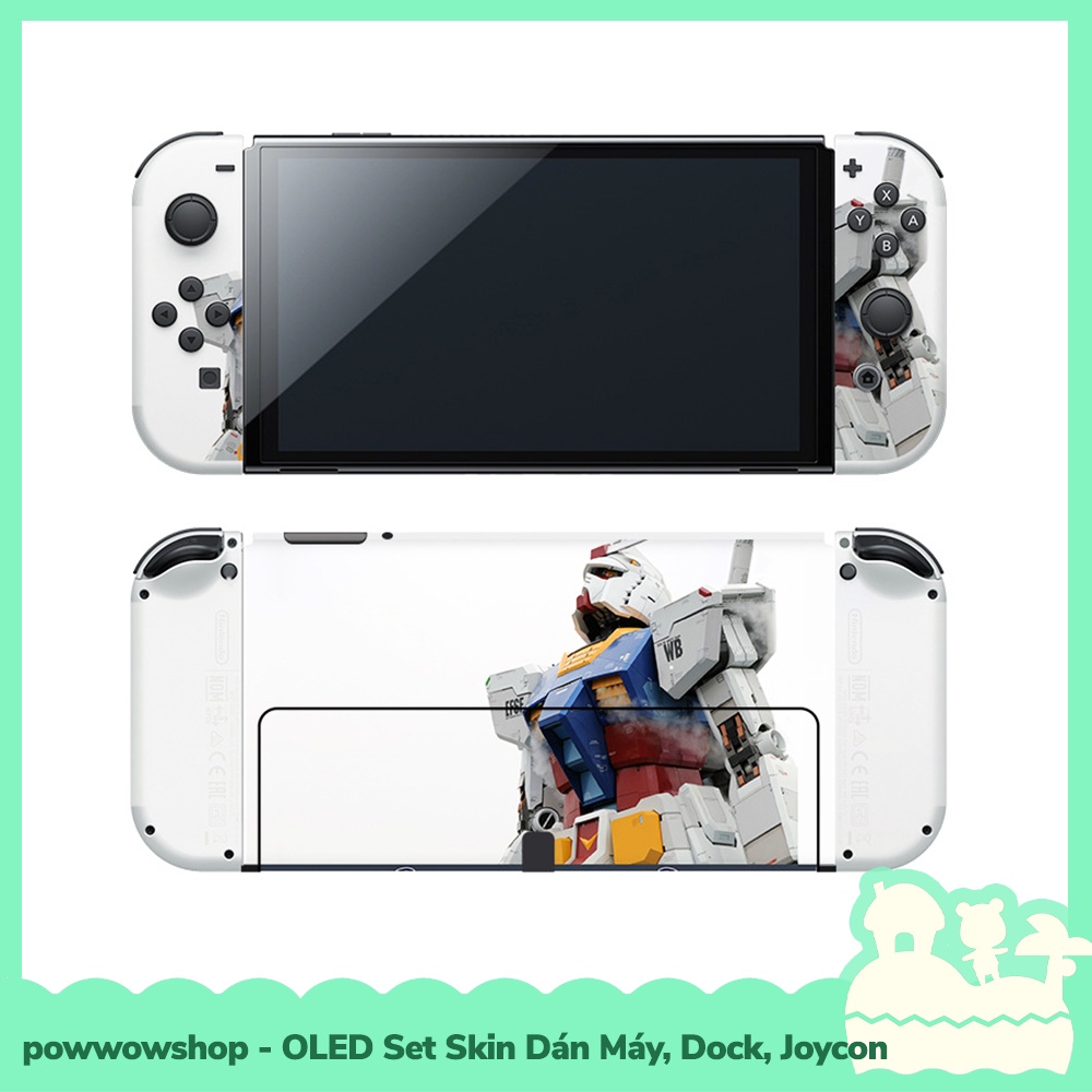 [Sẵn VN - Hỏa Tốc] OLED 26 Mẫu Set Skin Decal Dán Máy, Dock, Joycon Cho Máy Game Nintendo Switch Oled Cool &amp; Cute