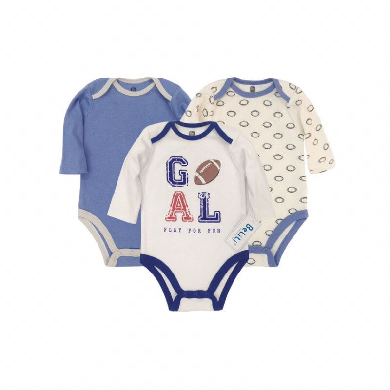 Set 03 body chip dài tay cho bé (ib chọn mẫu)