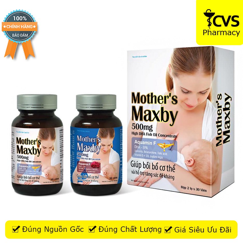 MOTHER'S MAXBY - viên uống bổ sung dưỡng chất cho cơ thể mẹ bầu - mother maxby cvspharmacy
