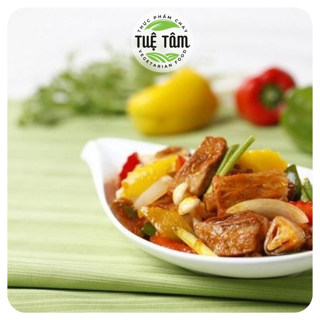 Sườn non chay, sườn chay Bảy Lên 500g phục vụ ăn chay.