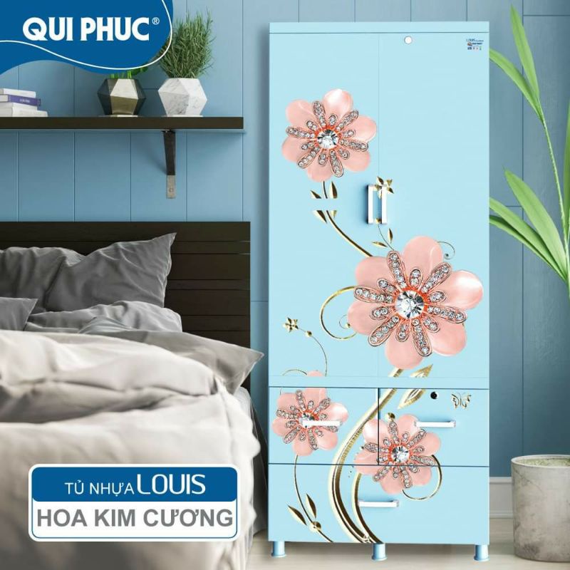 Tủ  treo đồ LOUIS  2 tầng nhựa Qui Phúc