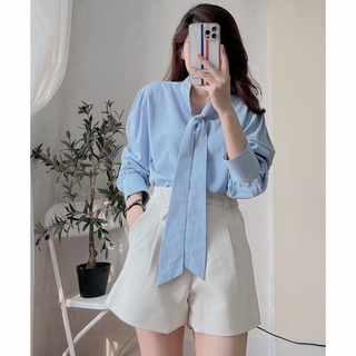 áo sơ mi thắt nơ xinh xắn