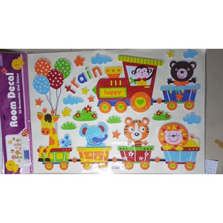 Decal dán tường 3D nổi bằng xốp eva có keo - Tranh góc mầm non