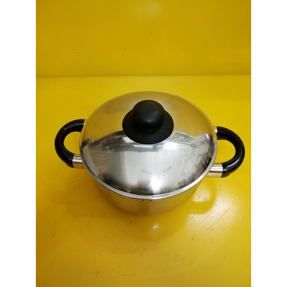 Nồi inox nội địa Nhật (made in Japan), size 20cm, cao 10cm (mã 799), Dùng được bếp từ