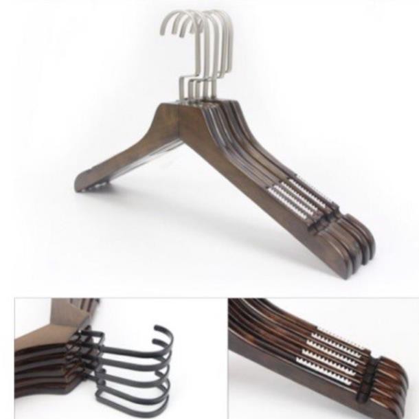 Móc gỗ gụ có đệm - Móc áo gỗ