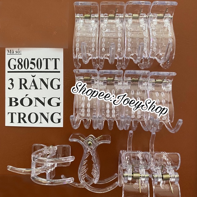 12 Kẹp Càng Cua Trong Suốt