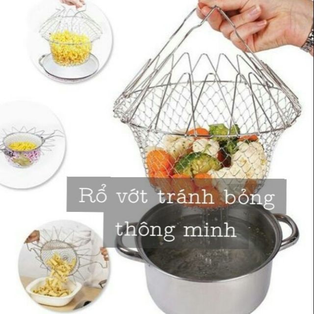 Rổ vớt tránh bỏng thông minh