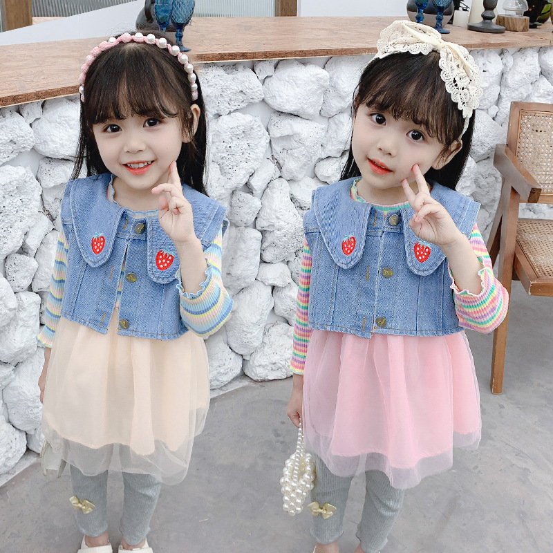 2021 quần áo nữ mùa xuân 0-4 tuổi gái mặc áo đẹp 3 mánh gái áo phủ kín bé nhỏ | BigBuy360 - bigbuy360.vn