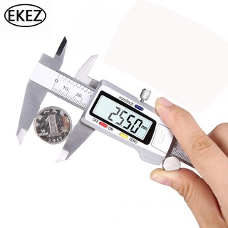 EKEZ 150MM Dụng cụ đo kỹ thuật số kim loại bằng thép không gỉ Vernier ca thumbnail