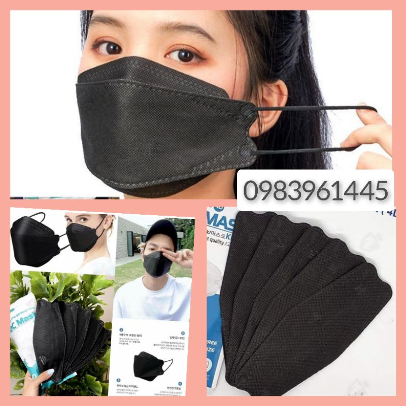 Khẩu trang y tế 4D Mask KF94 màu ĐEN