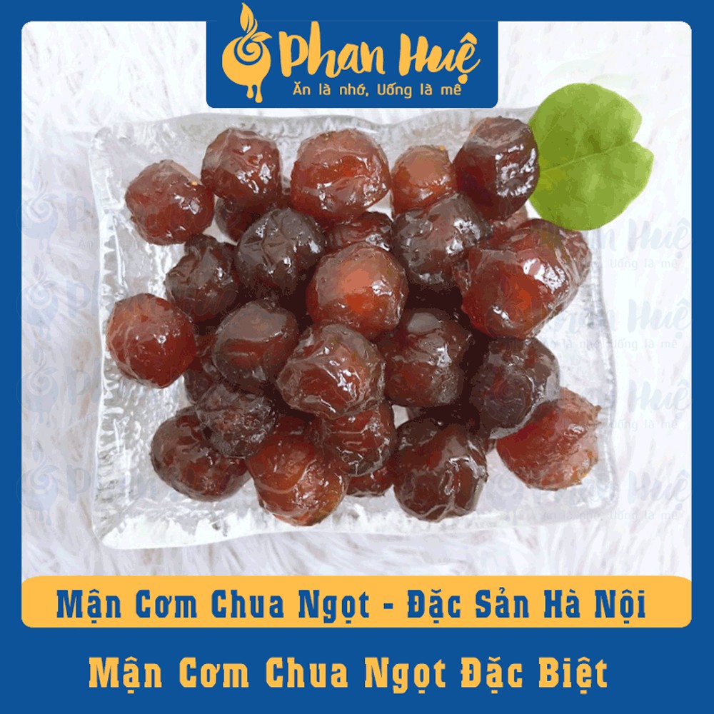 Ô mai xí muội mận cơm dẻo chua ngọt Phan Huệ hộp 100g 300g 500g đặc sản Hà Nội