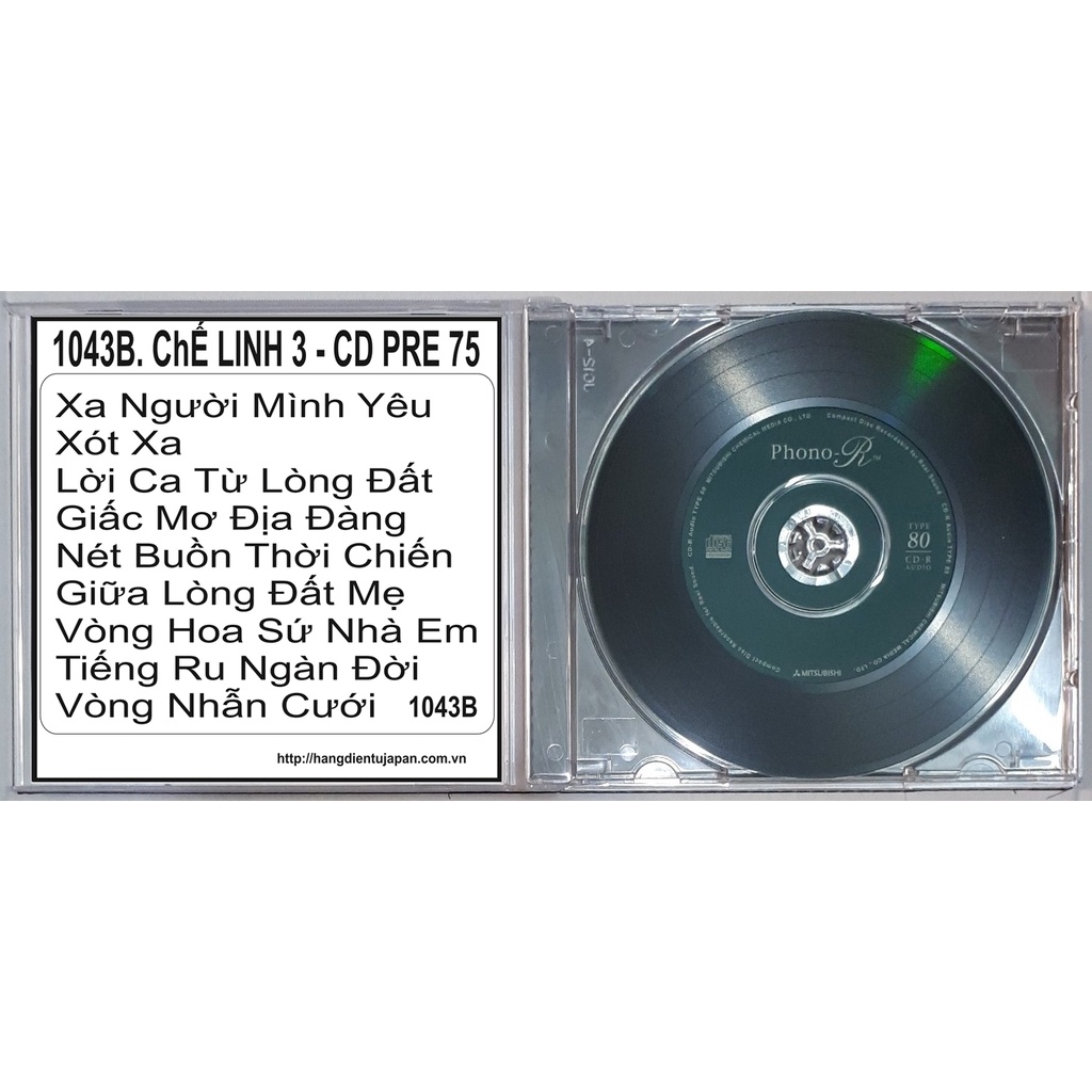 BỘ 5 CD CHẾ LINH - CD PRE 75 ( 1043A - 1045B )