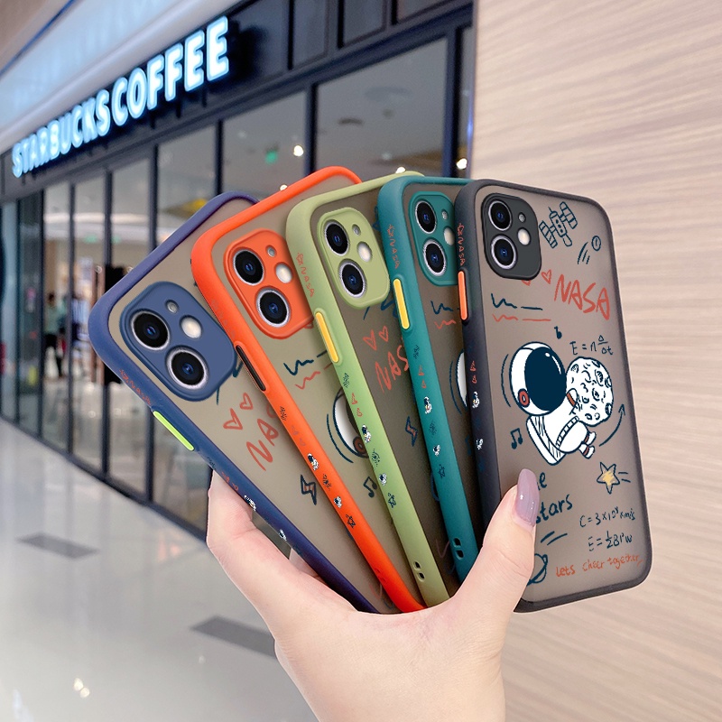 Ốp Điện Thoại Silicon Cứng Trong Suốt Họa Tiết Nasa Dành Cho Xiaomi MI POCO M2 Redmi 9 9A