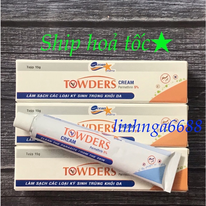 Kem loại sạch ghẻ và ký sinh trùng Towders cream