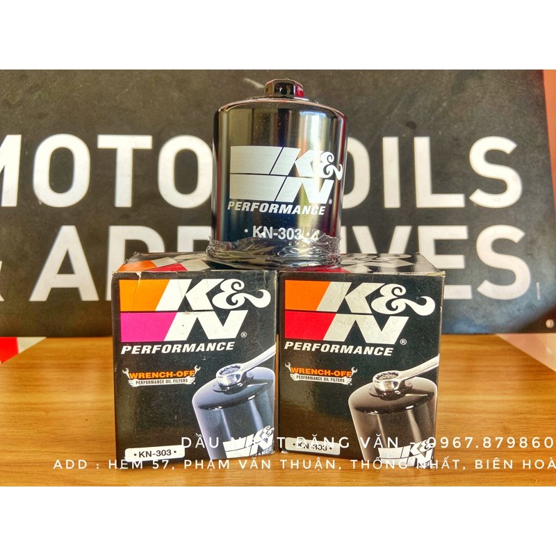 Lọc nhớt K&N 303 cho các dòng xe PKL Kawasaki