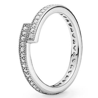 P nhẫn cưới mạ bạc 925 đính đá zircon cao cấp