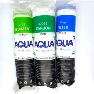 [Chính hãng] Bộ 3 lõi lọc Aqua 123