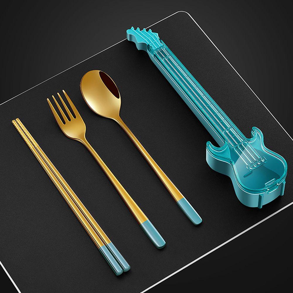 Bộ 3 Dụng Cụ Ăn Uống Hình Đàn Ghita Kèm Hộp Đựng