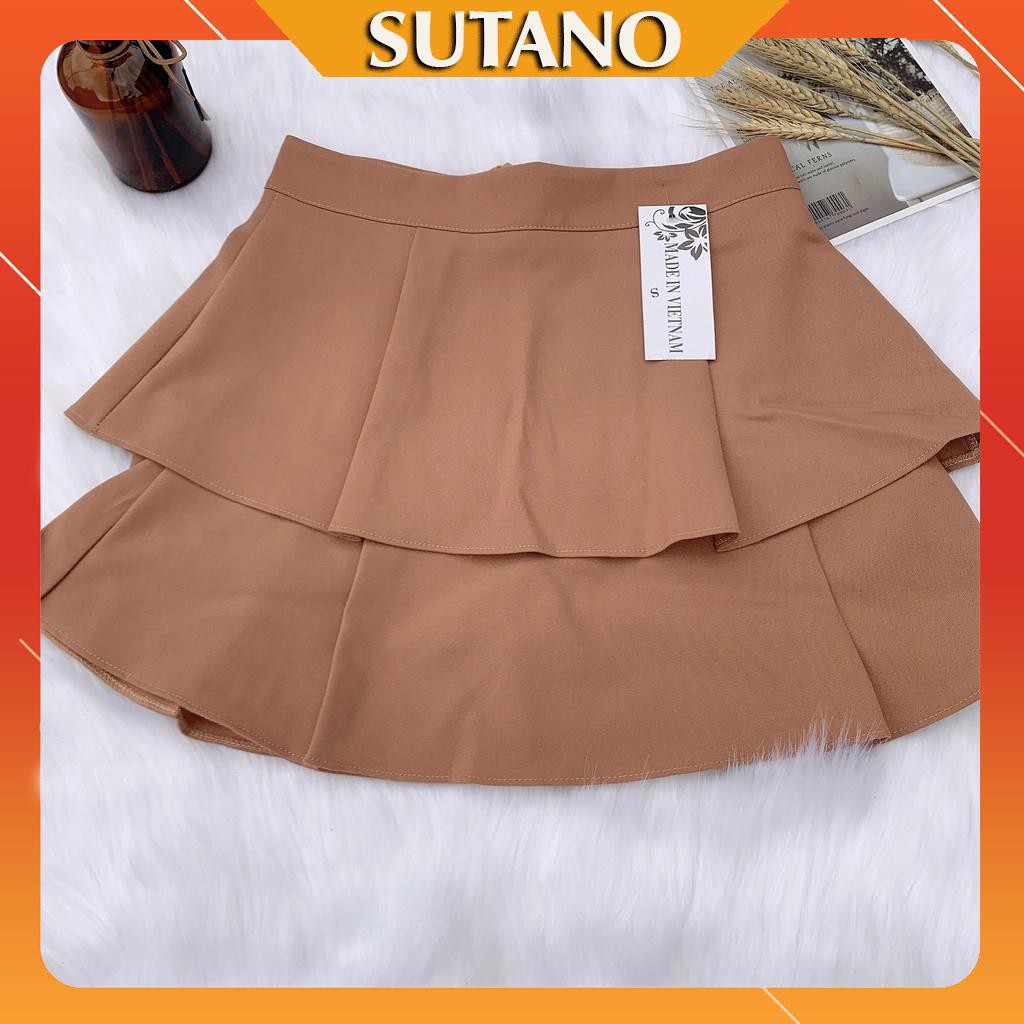 Chân váy thời trang nữ 2 tầng ngắn xòe siêu hot-CV56 SUTANO
