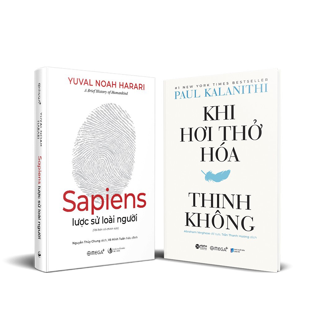 Sách - Combo Sapiens Lược Sử Loài Người + Khi Hơi Thở Hóa Thinh Không (2 Cuốn Bìa cứng) [AlphaBooks]