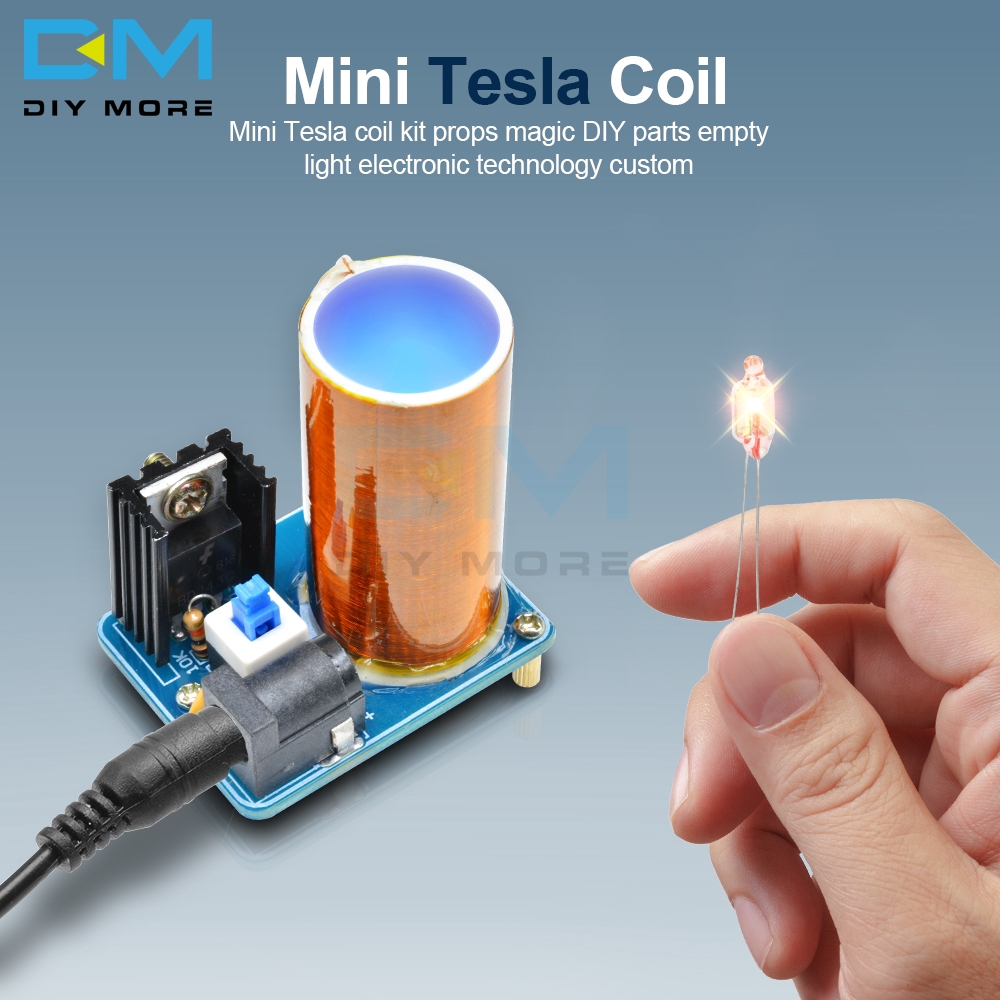 Bd243 BD243C Mini Tesla Coil Magic Đạo cụ Đèn rỗng Công nghệ Bộ điện tử