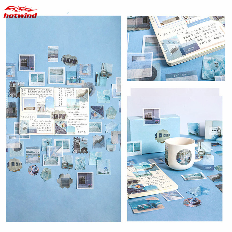 HW Hộp 80 Miếng Dán Hình Ảnh Trang Trí Sổ Lưu Niệm