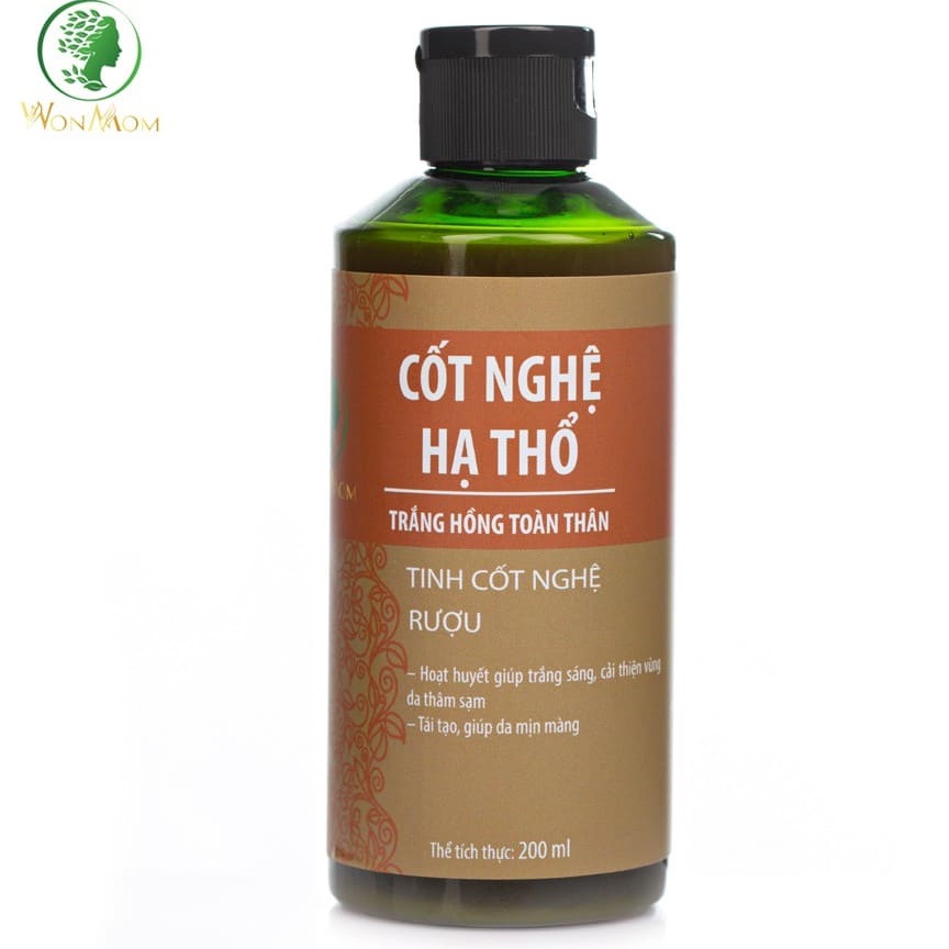 [CHÍNH HÃNG WONMOM] CỐT NGHỆ HẠ THỔ DƯỠNG TRẮNG DA TOÀN THÂN TỰ NHIÊN, AN TOÀN WONMOM 200ML – CỐT NGHỆ DƯỠNG DA