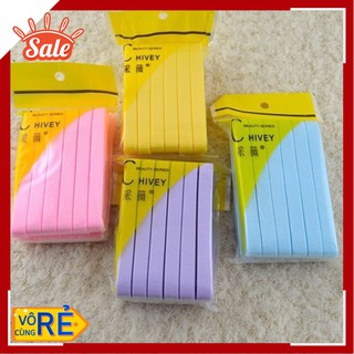[LOẠI 1] Bông Nở Rửa Mặt Chivey 12 Miếng nhiều màu