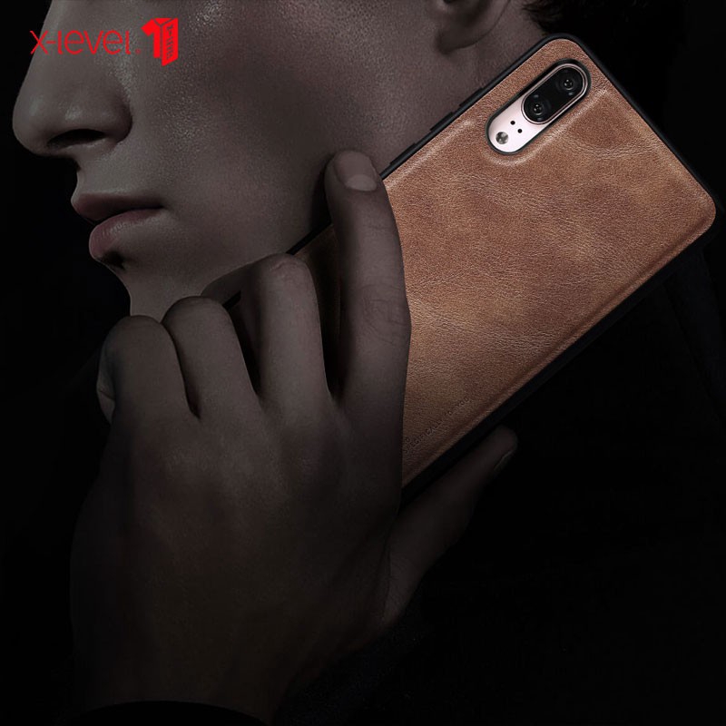 Ốp điện thoại da PU màu trơn sang trọng cho Huawei P30/P30 Pro