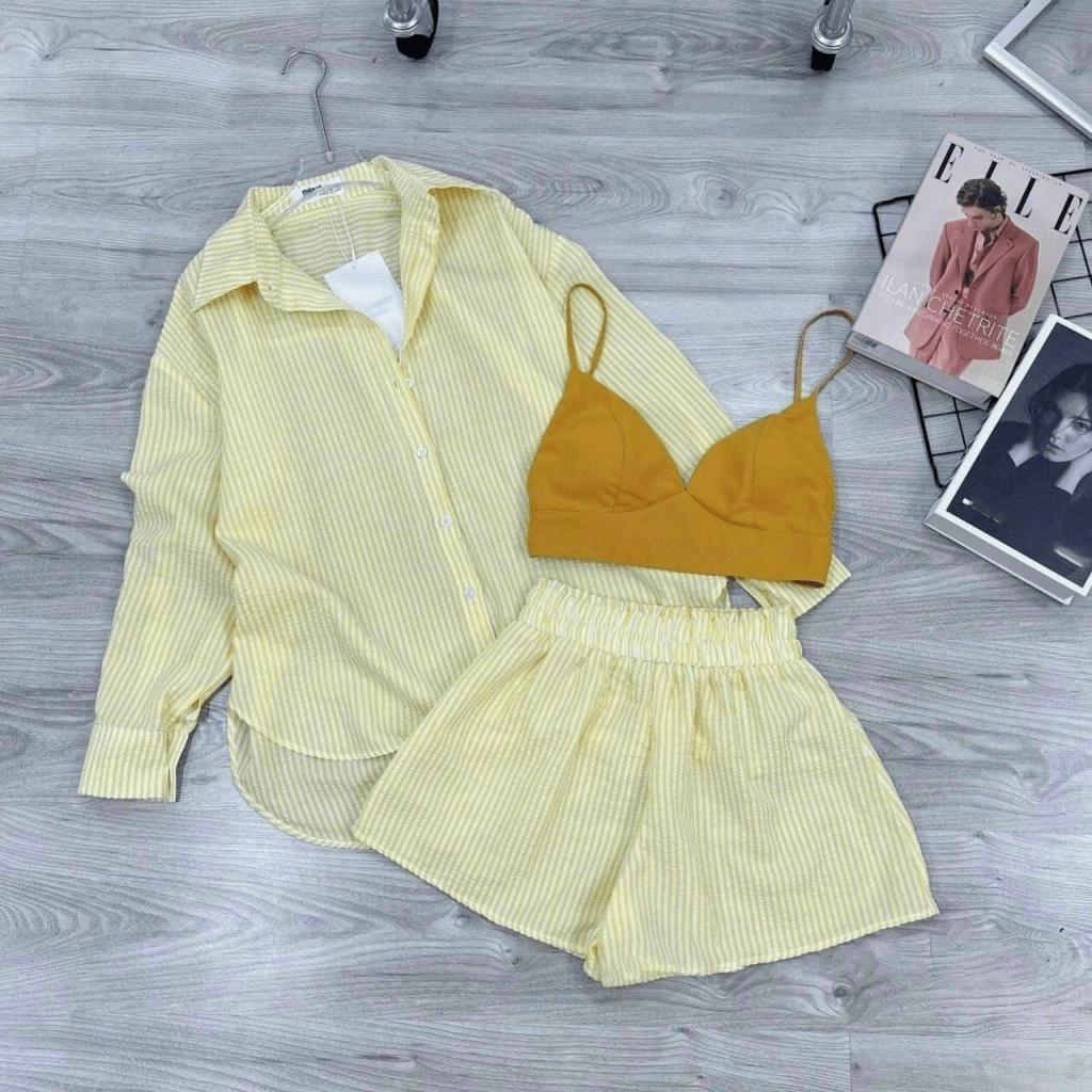 SÉT 3 MÓN KATE XỐP ĐI BIỂN SIÊU HOT