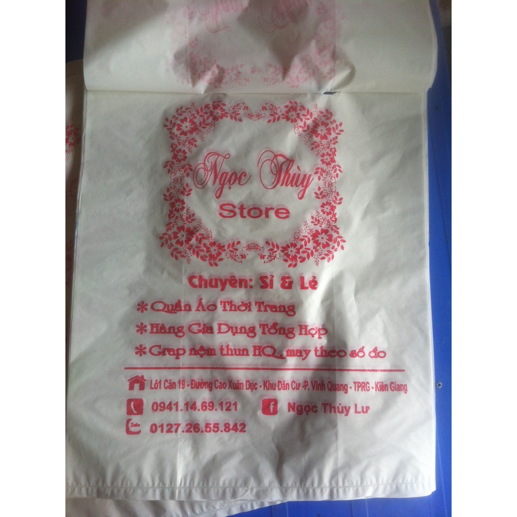 5 kg túi nilon -in theo yêu cầu, kt 23x36