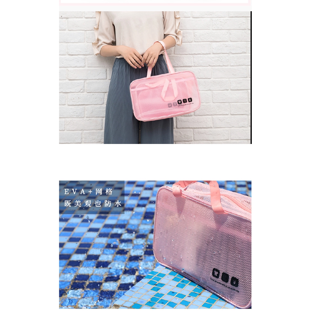 Túi lưới đựng dụng cụ cá nhân với sức chứa lớn chống thấm nước sử dụng khi đi du lịch