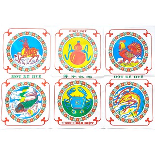 Bộ Lắc Bầu Cua Cá Cọp Xúc Xắc Trò Chơi Tết Nguyến Đán