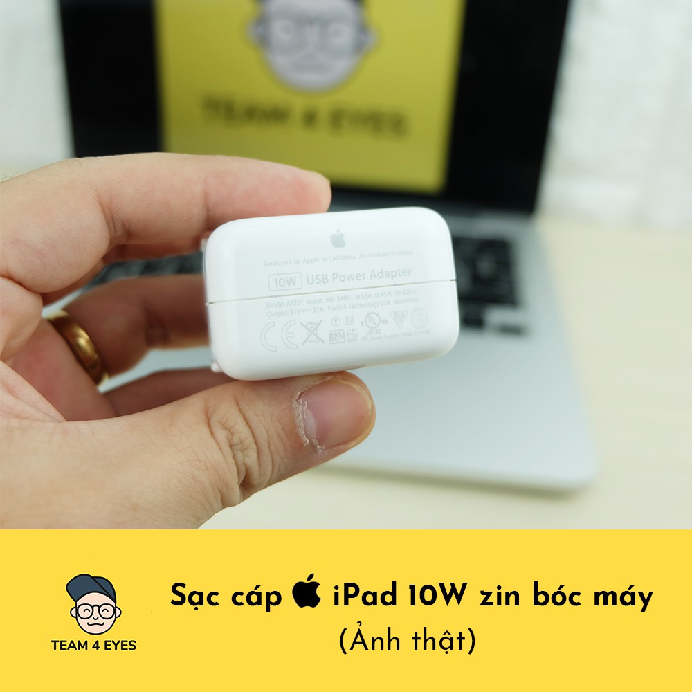 Sạc cáp iPad 10W (Sạc nhanh cho iPhone) zin bóc máy