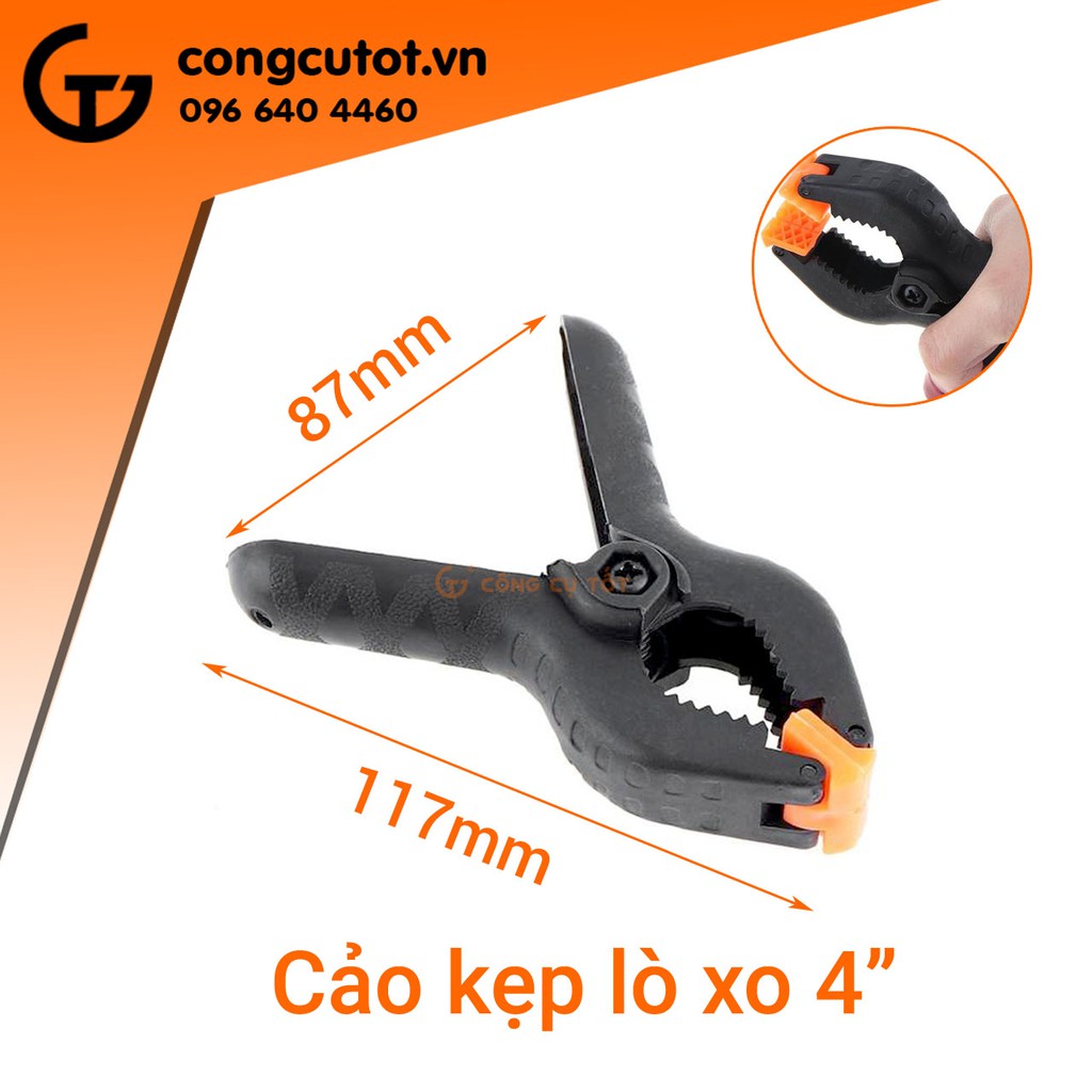 Kẹp lò xo gỗ 4"- kẹp chữ A