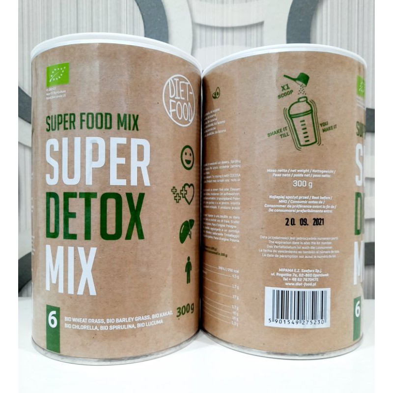 Bột thải độc cơ thể hữu cơ Super detox mix 300g