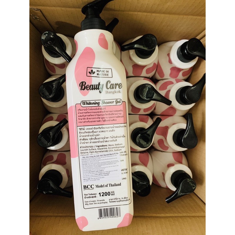 Sữa tắm dê bò Beauty Care Bangkok chai 1200ml