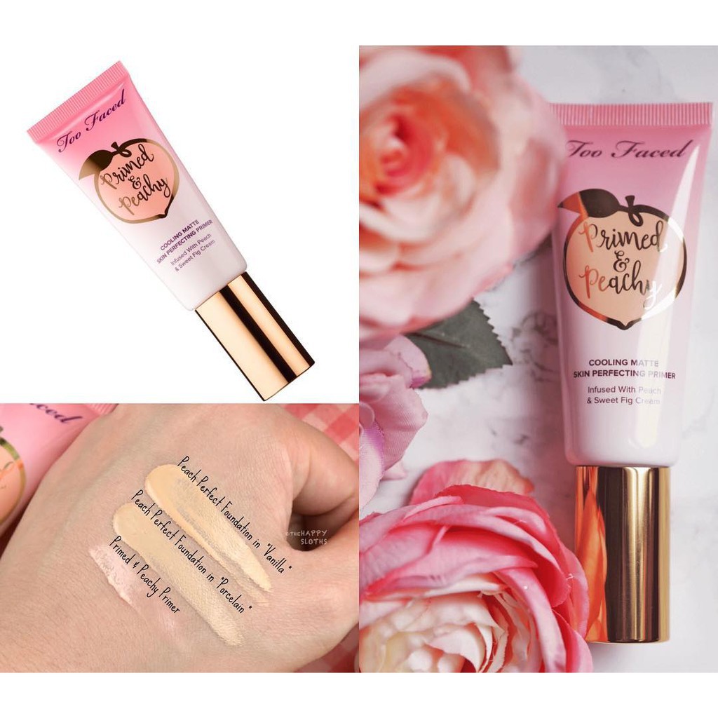 Kem Lót Kiềm Dầu Too Faced PRIMED &amp; PEACHY COOLING MATTE PERFECTING - Too Faced Fullsize 40ml