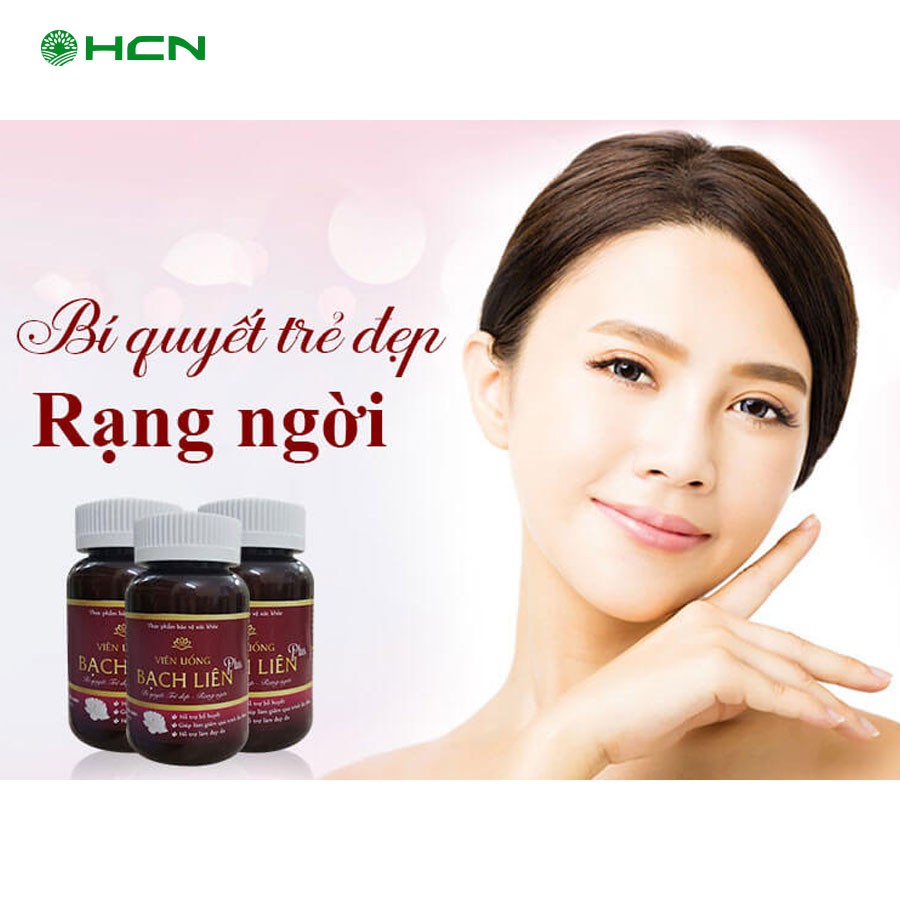 Viên uống Bạch Liên Plus giúp bổ huyết, điều hòa kinh nguyệt, viên uống giúp giảm lão hóa, làm đẹp da